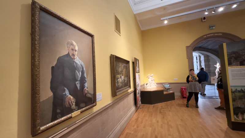 Photograph showing the painting of A Belgian Refugee, by Norah Neilson Gray