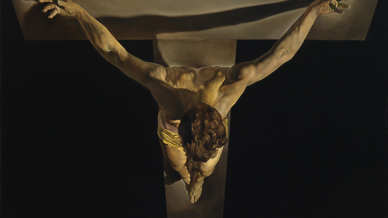Celebrated Dalí painting Christ of St John of the Cross 